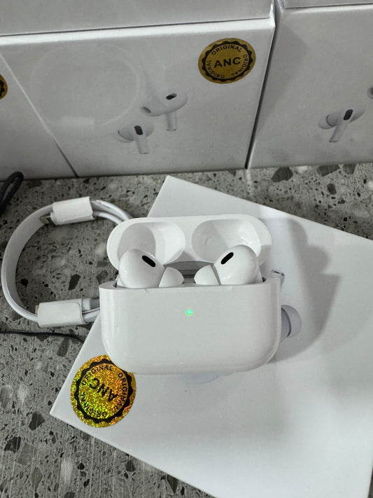 Airpods 2da. Generación con ANC – logo y cintillo de seguridad