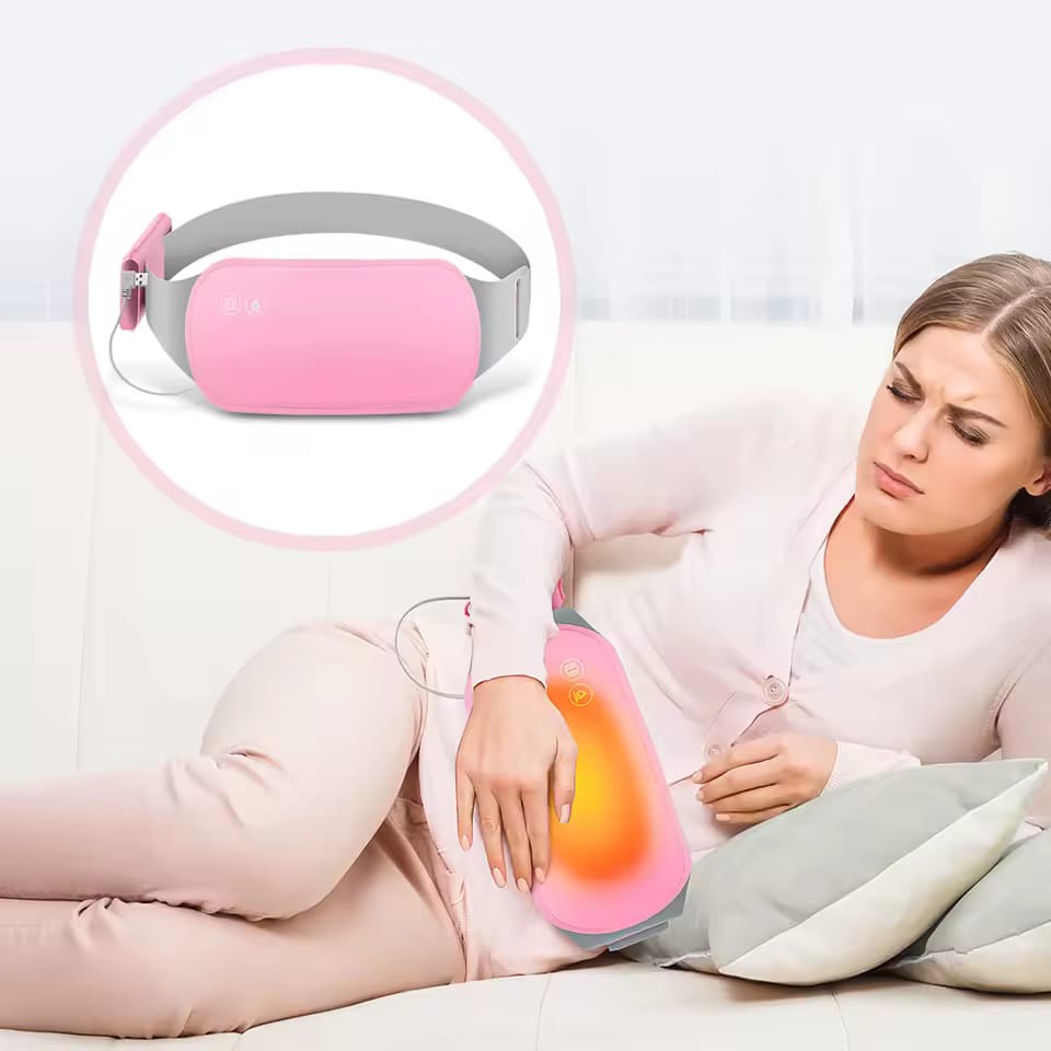 Cinturón calefactor portátil y cálido para aliviar el dolor Menstrual