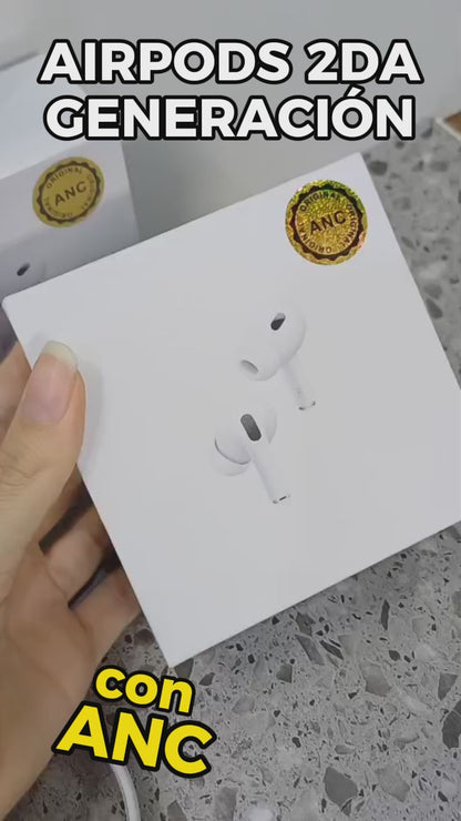 Airpods 2da. Generación con ANC – logo y cintillo de seguridad